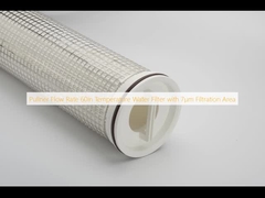 펄너 흐름 속도 60in 온도 물 필터 7μm 필터링 영역