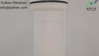 60" 팜유 정제용 고유량 필터 카트리지 | 고온 PET 주름형 미디어