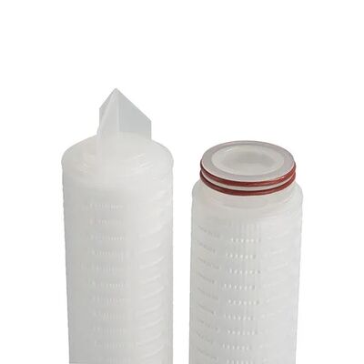 PTFE 막 필터 카트리지는 0.01um 고체 입자 차단 및 99.99% 효율성 높은 흐름 가스 필터링
