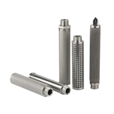 PHSV 시리즈 금속 필터 카트리지는 고강도 필터레이션을 위해 나선형 용접 리브와 V 모양의 와이어를 가지고 있습니다.