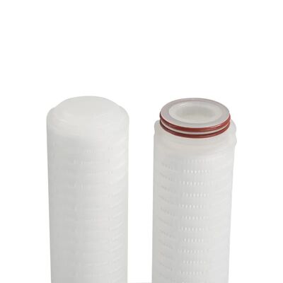 PTFE 막 필터 카트리지는 0.01um 고체 입자 차단 및 99.99% 효율성 높은 흐름 가스 필터링