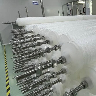 PHFZ 시리즈 40" 및 30" 용접 디자인으로 발전소 콘덴세트 물에서 철을 제거하기 위해 후방 류 플레이트 필터 카트리지는