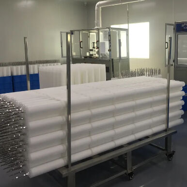 PHFZ 시리즈 40" 및 30" 용접 디자인으로 발전소 콘덴세트 물에서 철을 제거하기 위해 후방 류 플레이트 필터 카트리지는