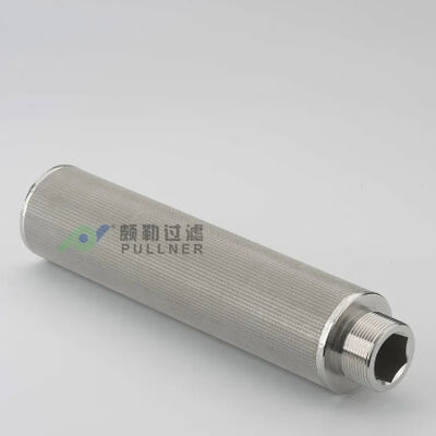10인치 316L 스테인리스 스틸 다층 합성 철망 필터 카트리지는 높은 온도 및 높은 흐름 애플리케이션에 대한 부패 저항
