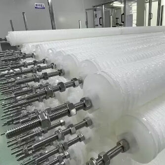 70인치 발전소 응축수 주름 필터 카트리지, 고유량 여과용 폴리프로필렌 미디어