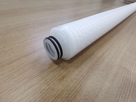 Customized PTFE Pleated Filter Cartridge with PTFE Membrane for High Flow Rate Chemical and High-Purity Liquid Filtration