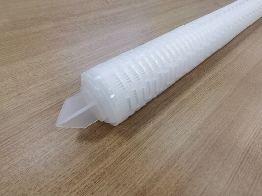 40인치 PTFE 플레이트 필터 카트리지는 높은 흐름 속도 화학 및 고 순수성 액체 필터링을 위해 PTFE 막
